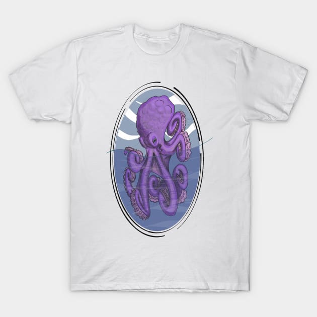 The octopus in an ellipse T-Shirt by felipeoferreira